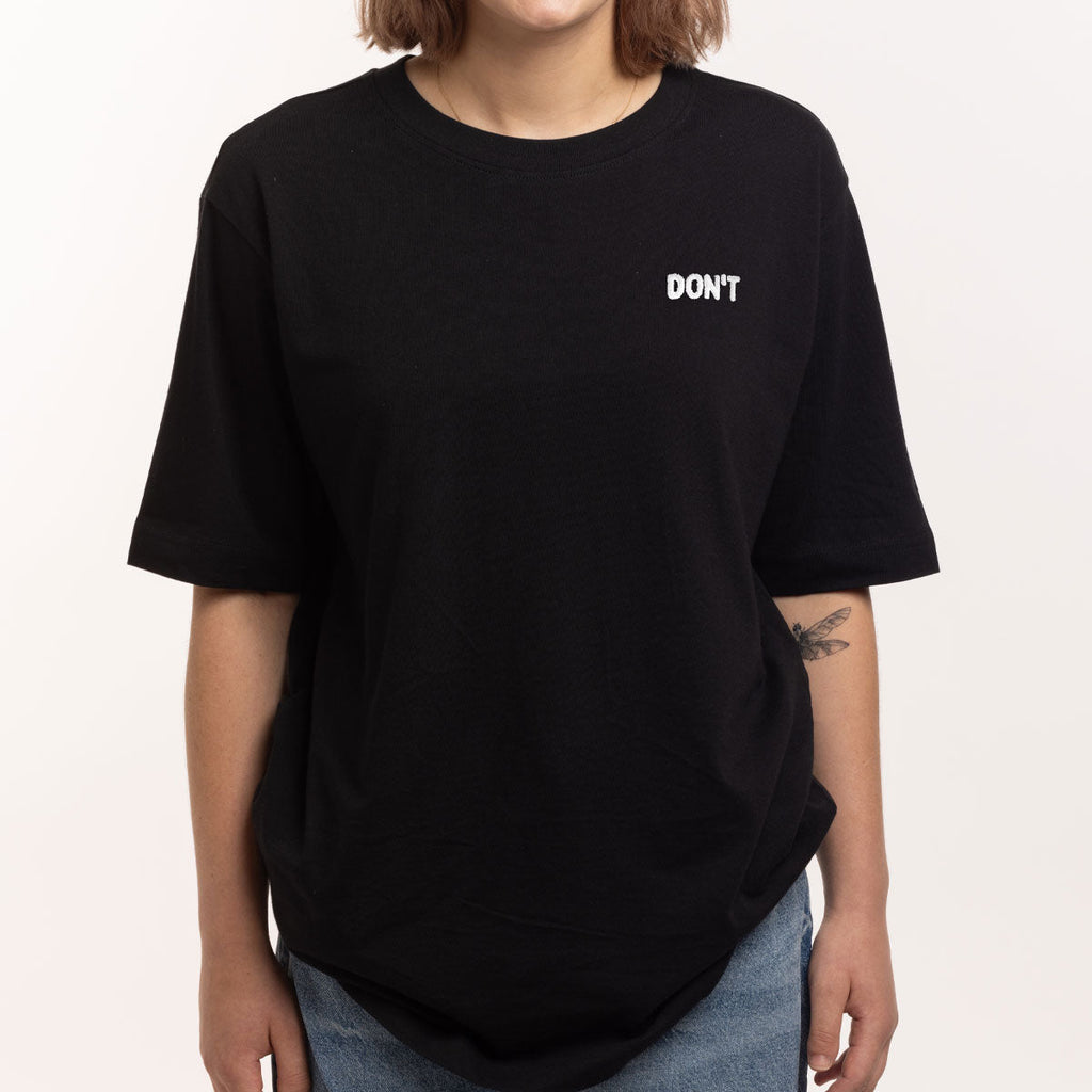 Don't Embroidery Detail T-Shirt