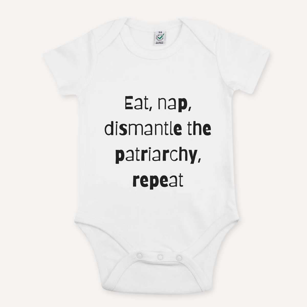 Eat, Nap, Dismantle The Patriarchy, Repeat Babygrow