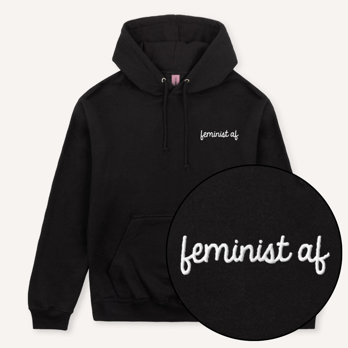 Feminist AF Embroidered Hoodie