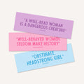 Feminist Quotes Pastel Bookmarks (3 Pack)