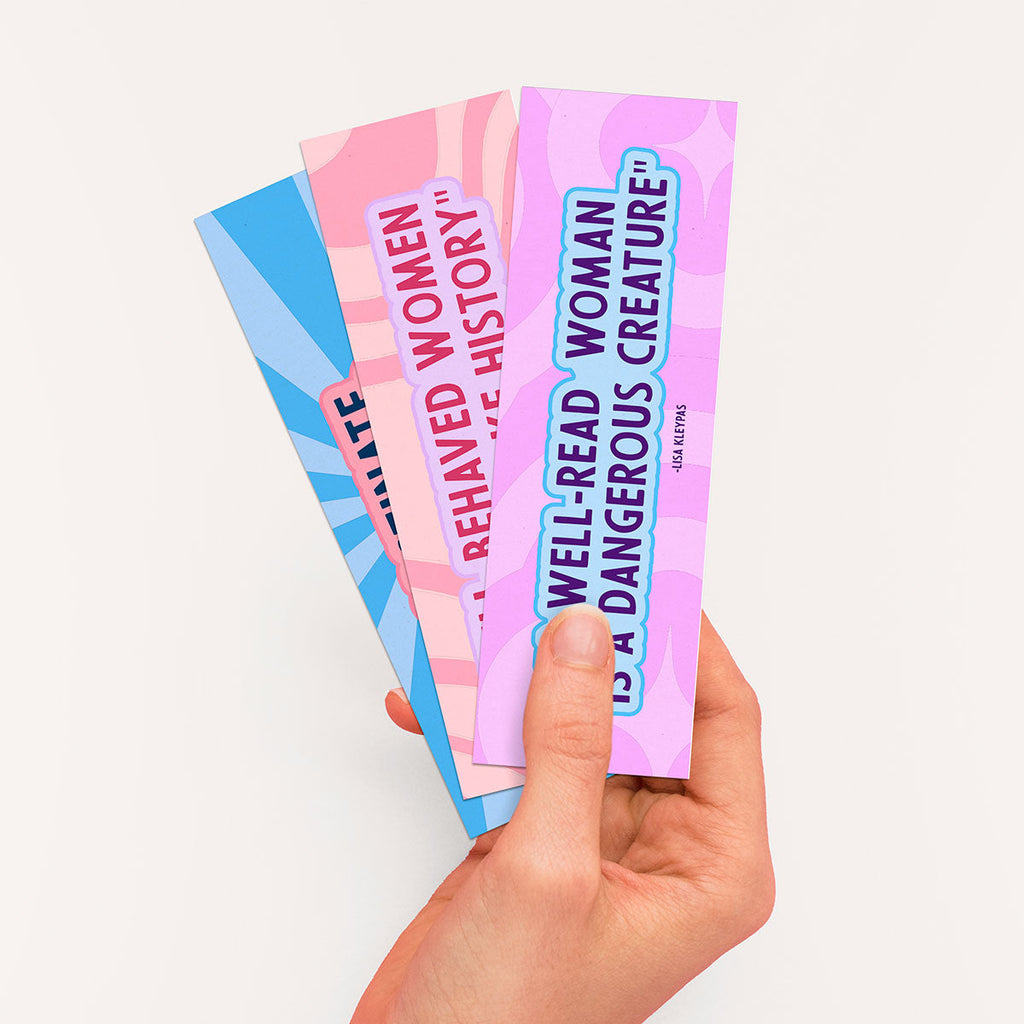 Feminist Quotes Patterned Bookmarks (3 Pack)