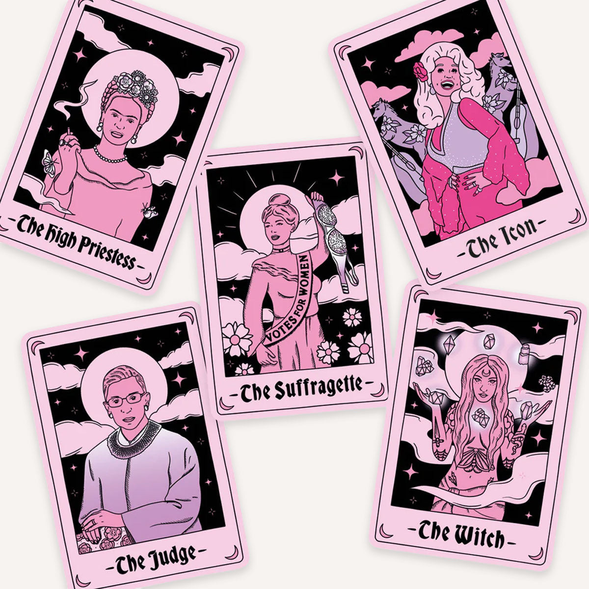 Feminist Tarot Sticker Pack