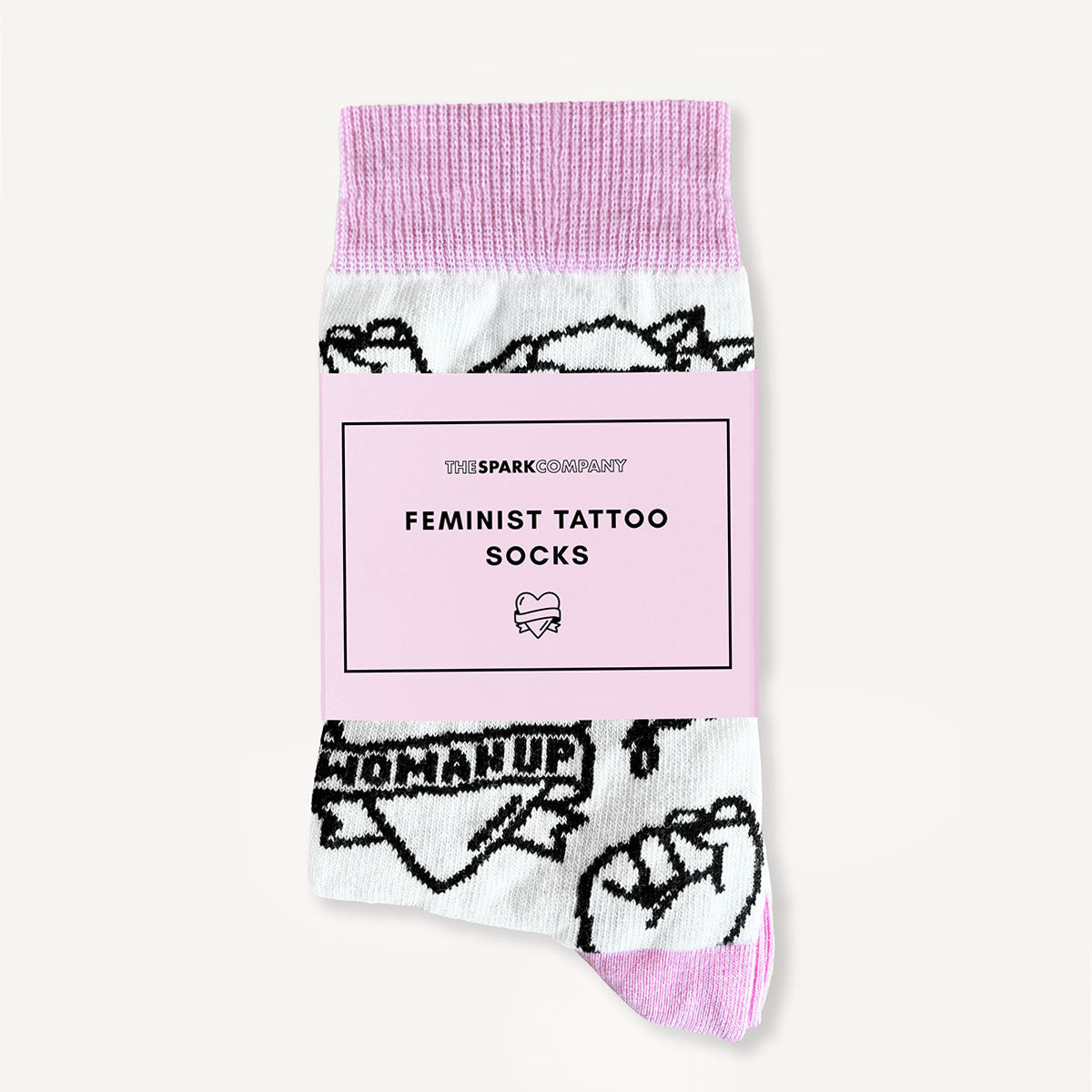 Feminist Tattoo Socks
