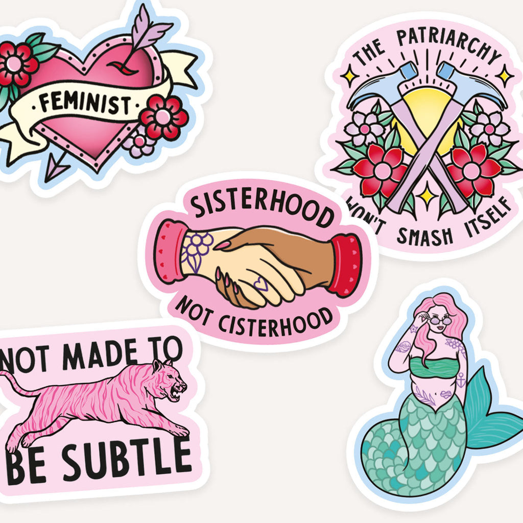 Feminist Tattoo Sticker Pack