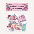 Feminist Tattoo Sticker Pack