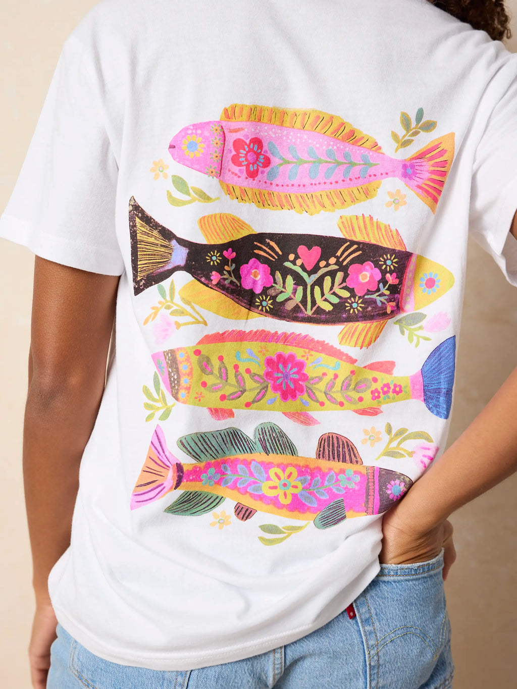 Cotton Comfy Tee Shirt - Fish