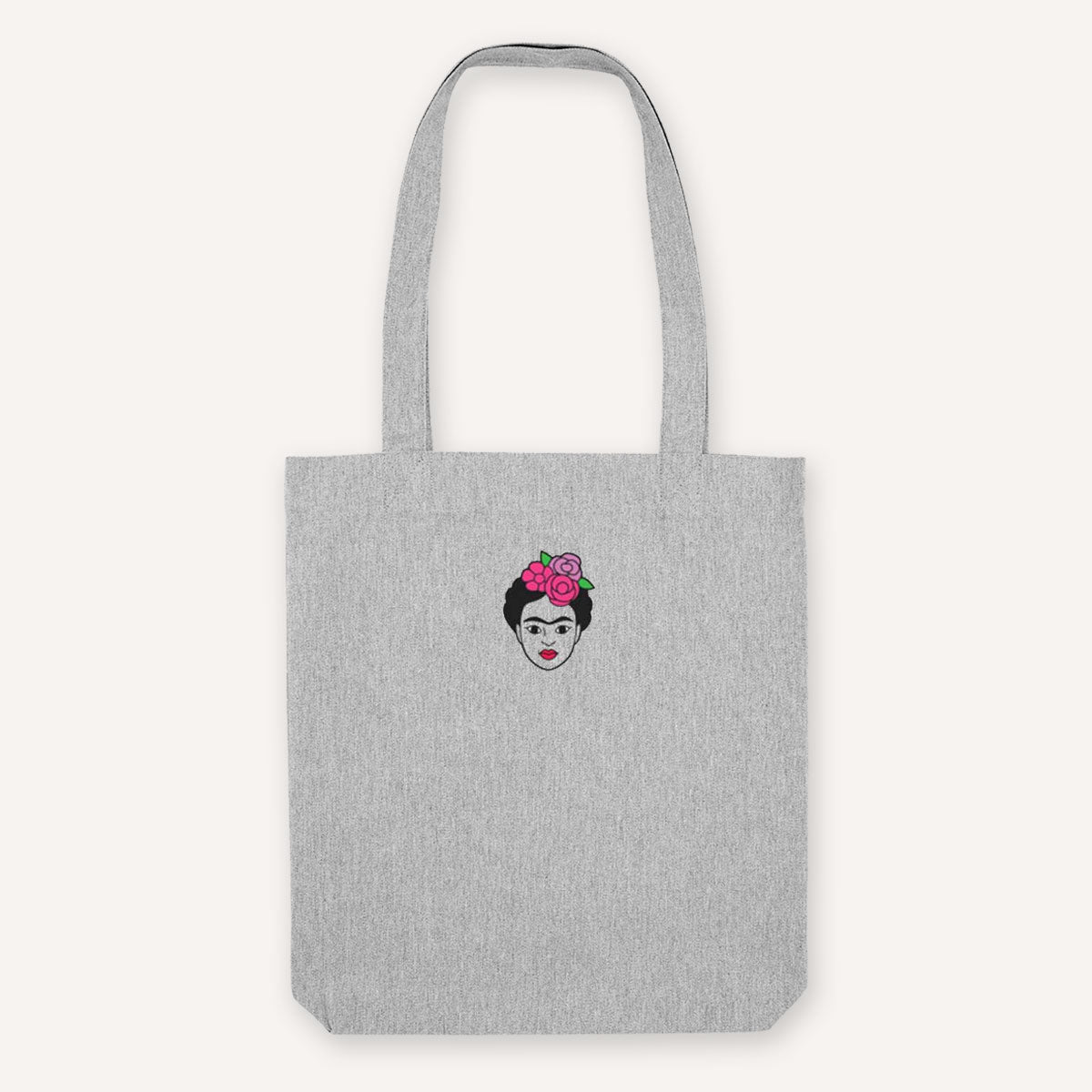 Frida Strong as Hell Embroidered Tote Bag