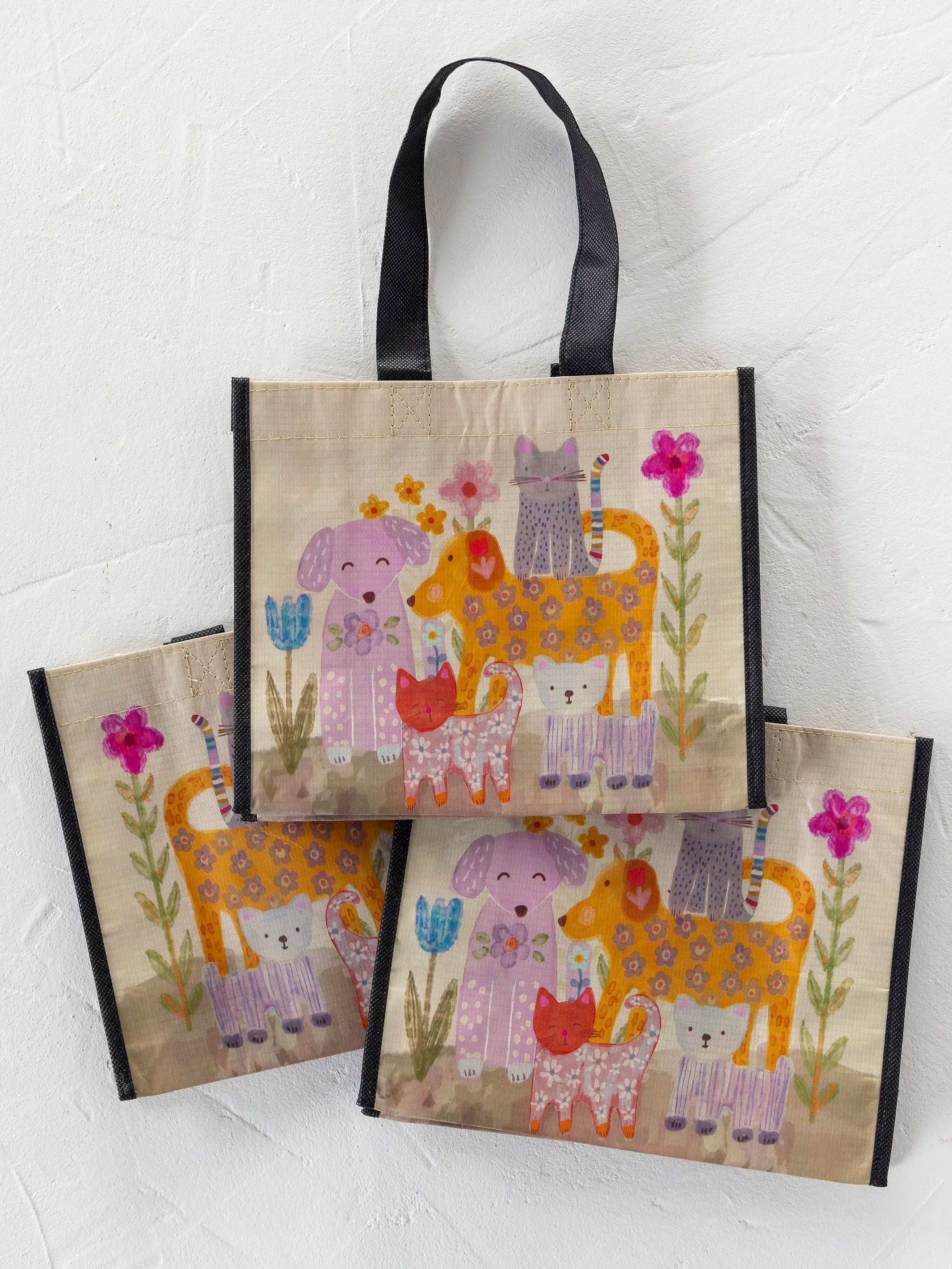 Medium Happy Bag, Set of 3 - Pets