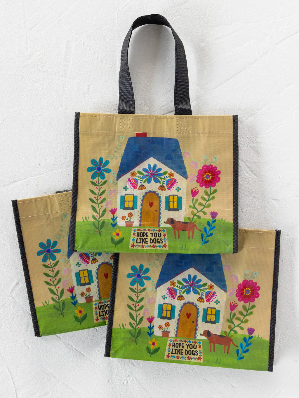 Medium Happy Bag, Set of 3 - Hope You Like Dogs