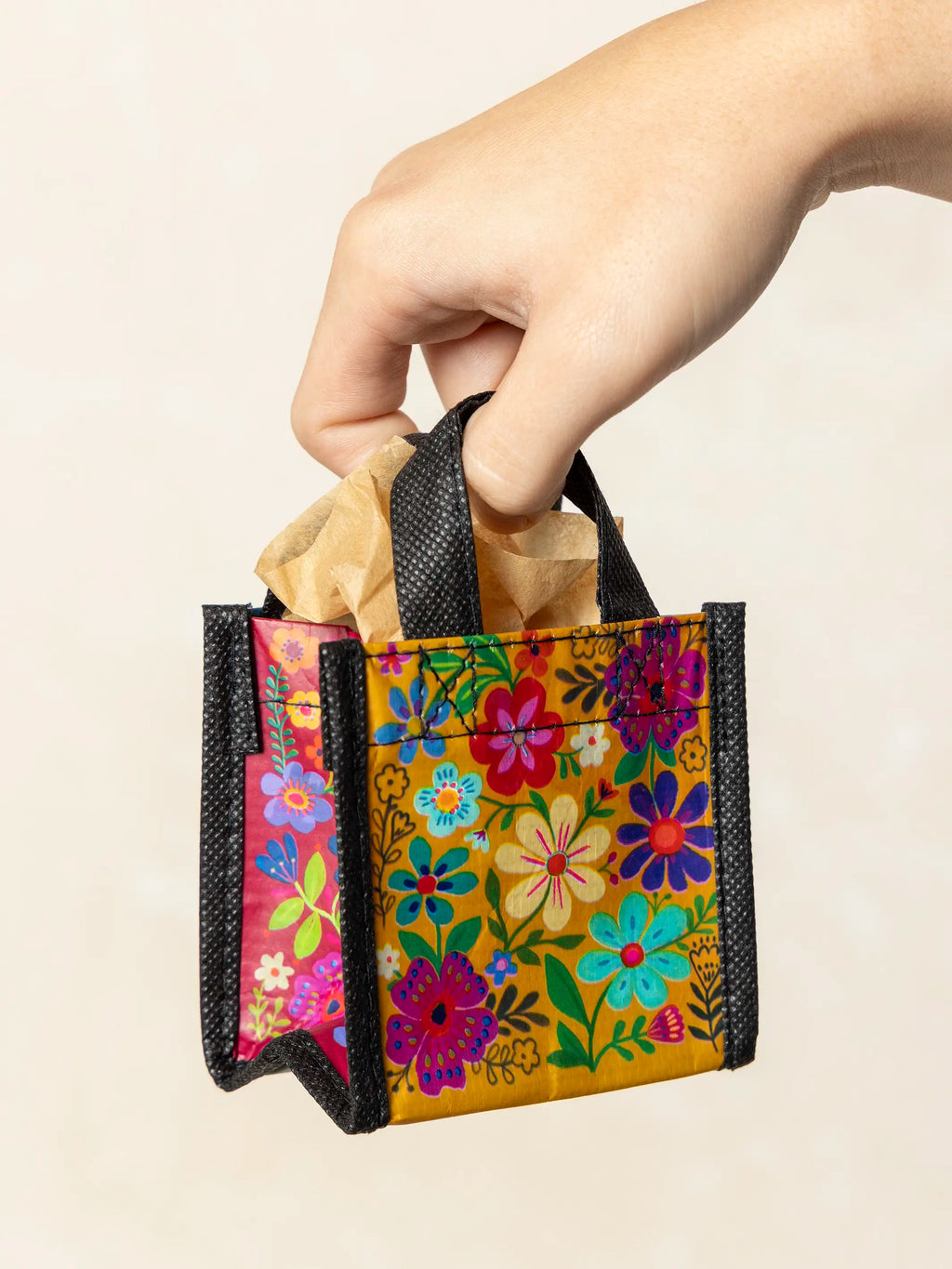 Mini Happy Bag, Set of 5 - Rainbow Folk Flower
