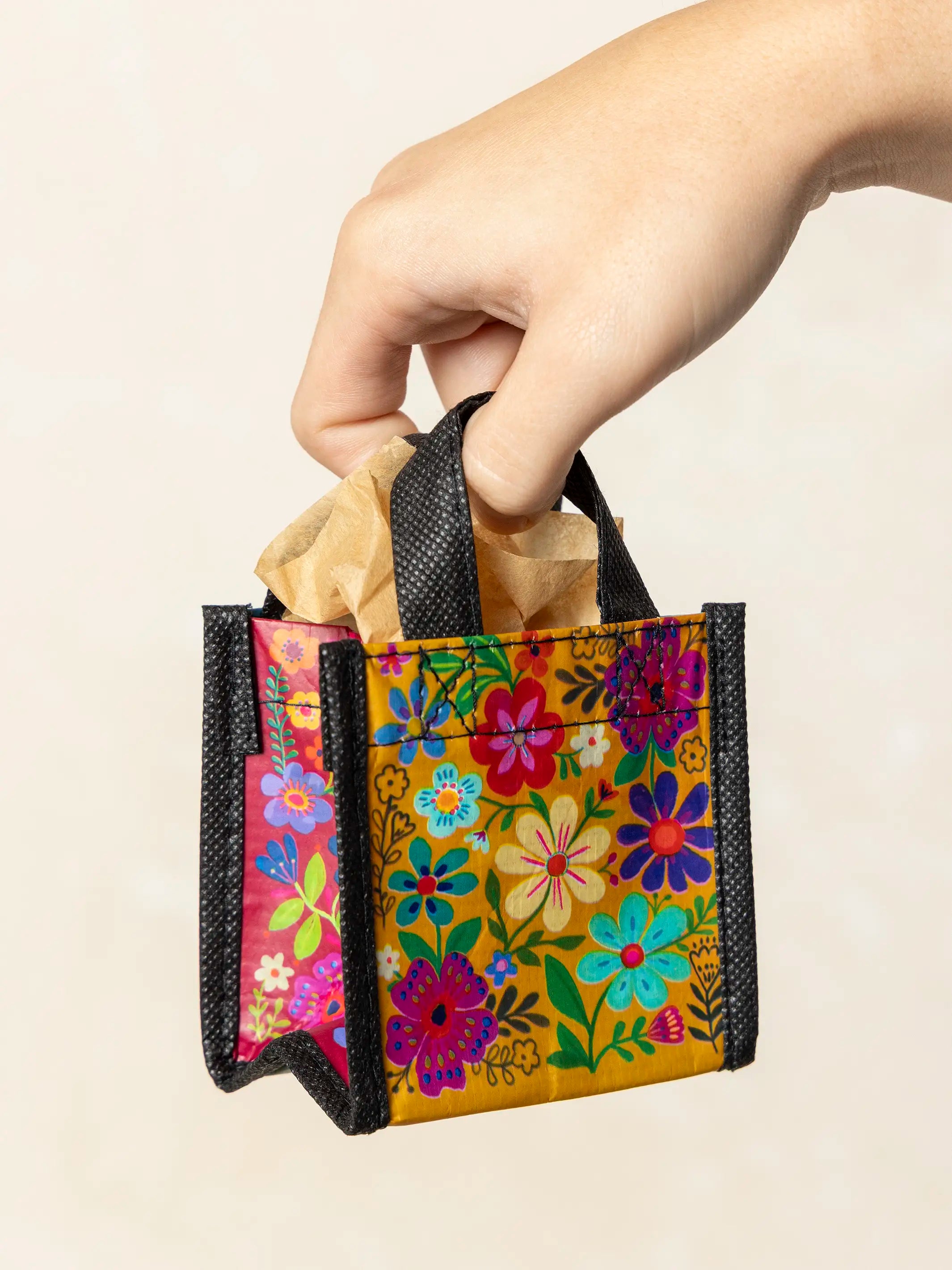 Mini Happy Bag, Set of 5 - Rainbow Folk Flower