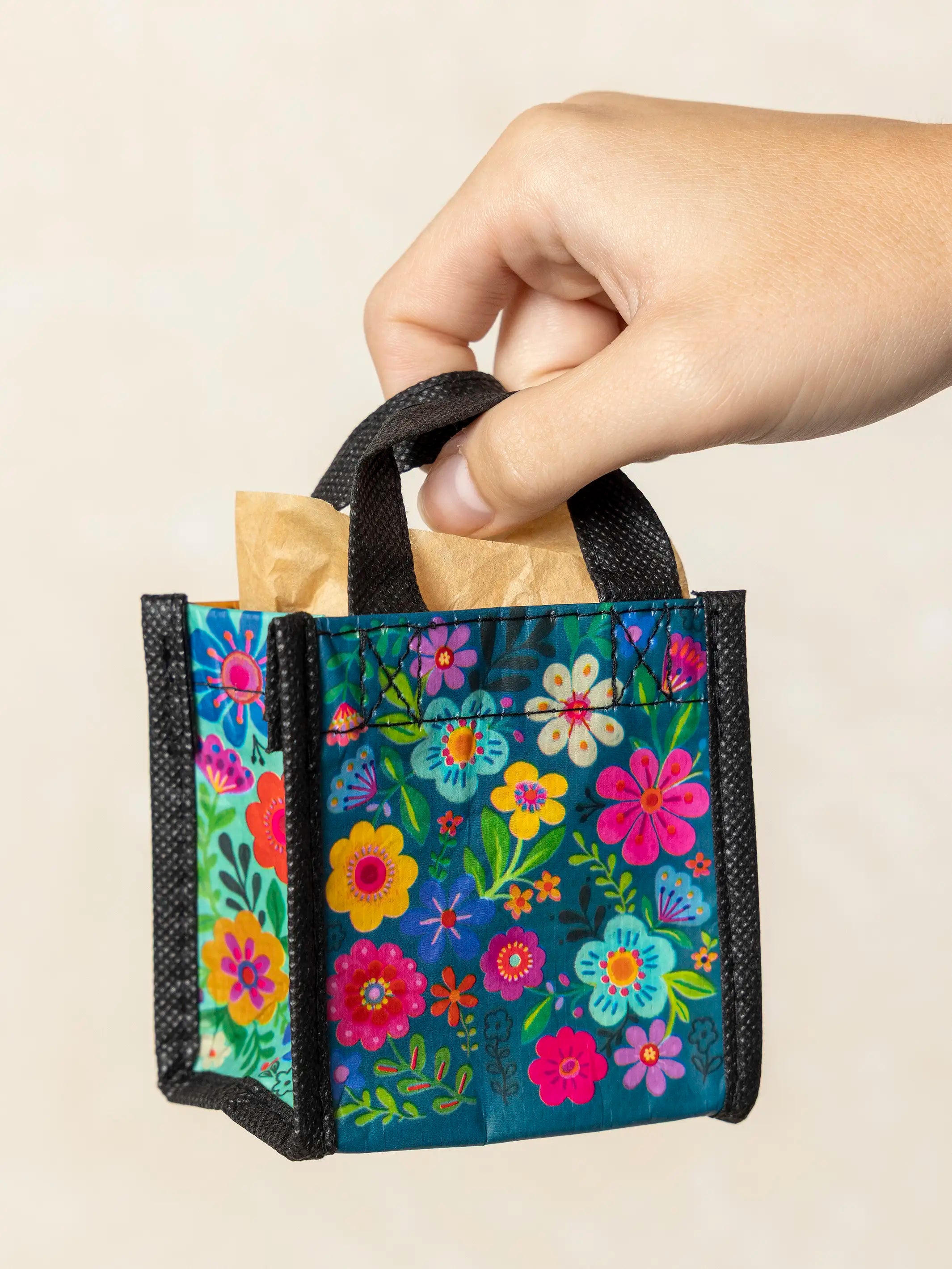Mini Happy Bag, Set of 5 - Rainbow Folk Flower