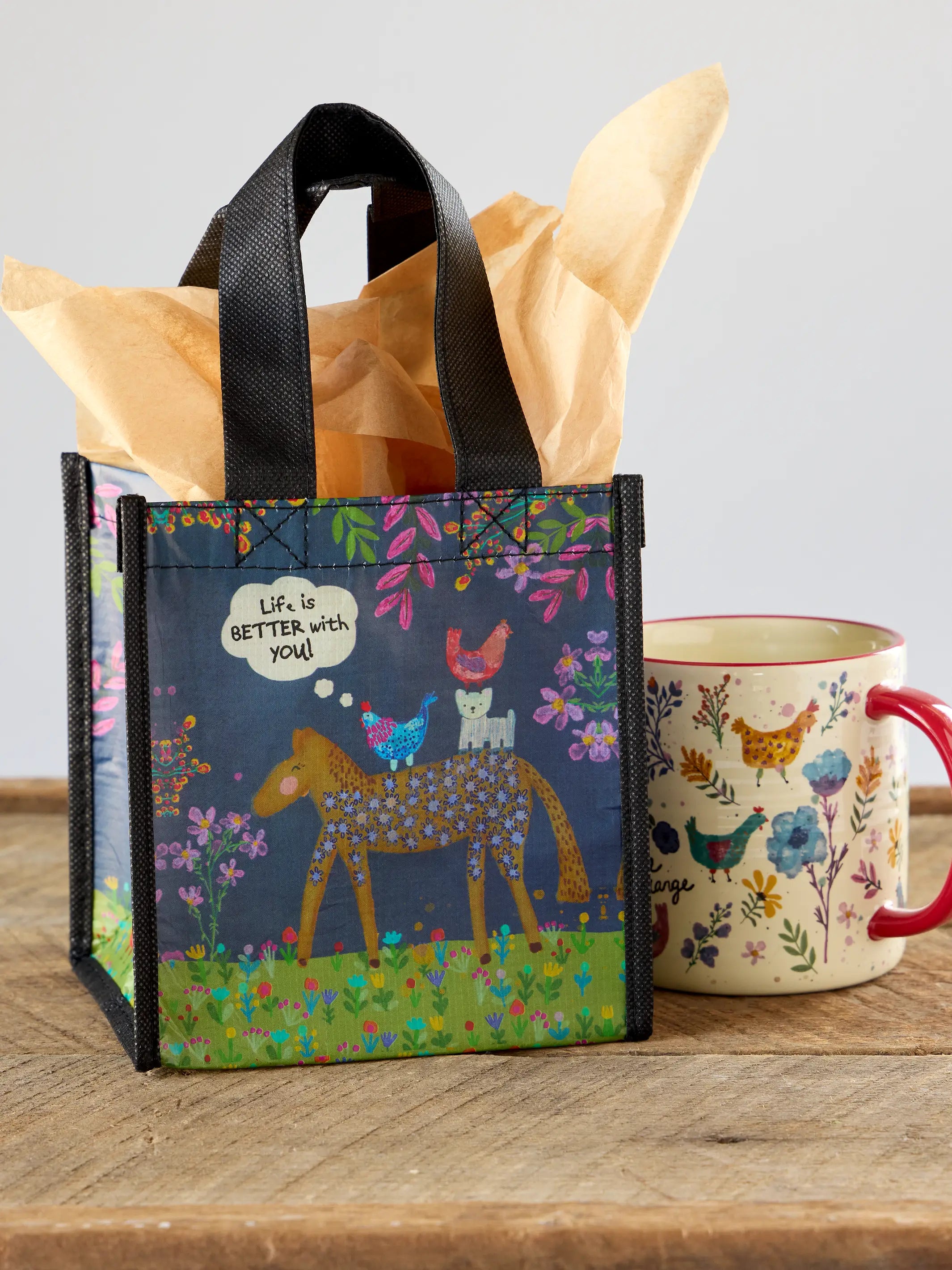 Small Happy Bag, Set of 3 - Life Is Better With You