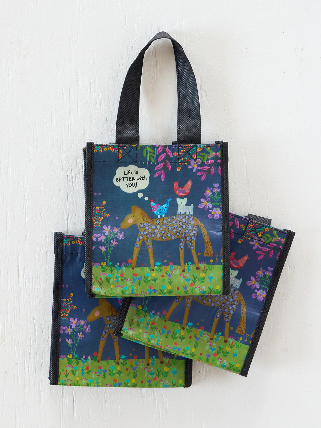 Small Happy Bag, Set of 3 - Life Is Better With You