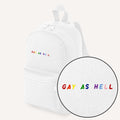 Gay As Hell Embroidered Mini Backpack