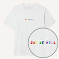Gay As Hell Embroidery Detail T-Shirt