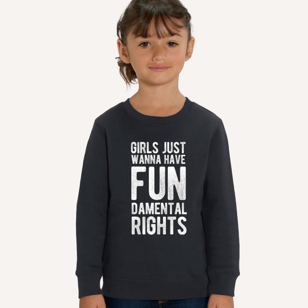 Girls Just Wanna Have Fundamental Rights Kids Sweatshirt