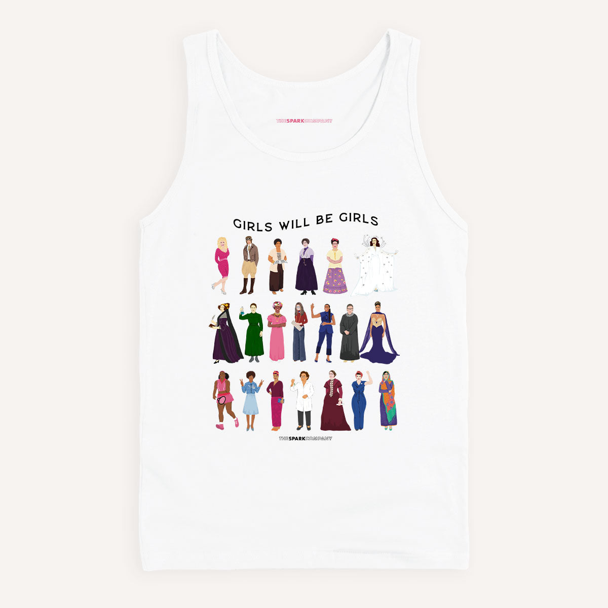 Girls Will Be Girls: Iconic Women Tank Top