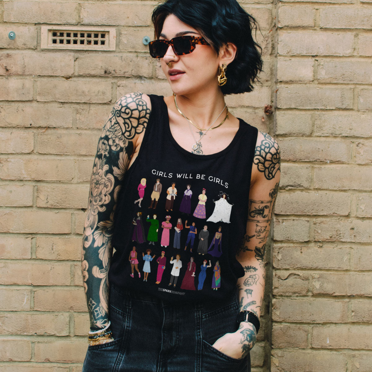 Girls Will Be Girls: Iconic Women Tank Top
