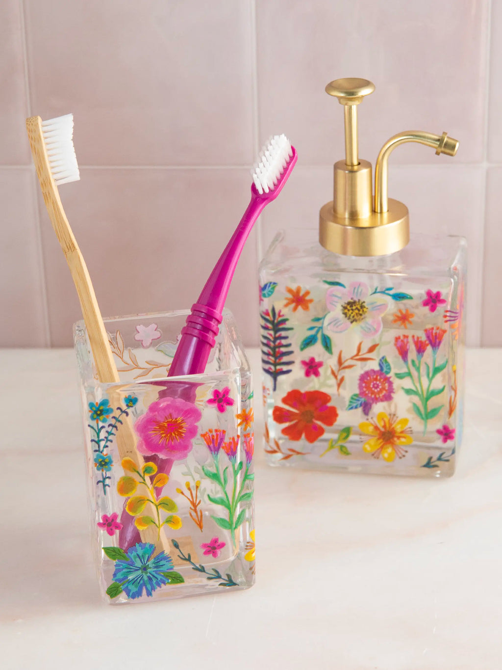 Soap Dispenser - Floral