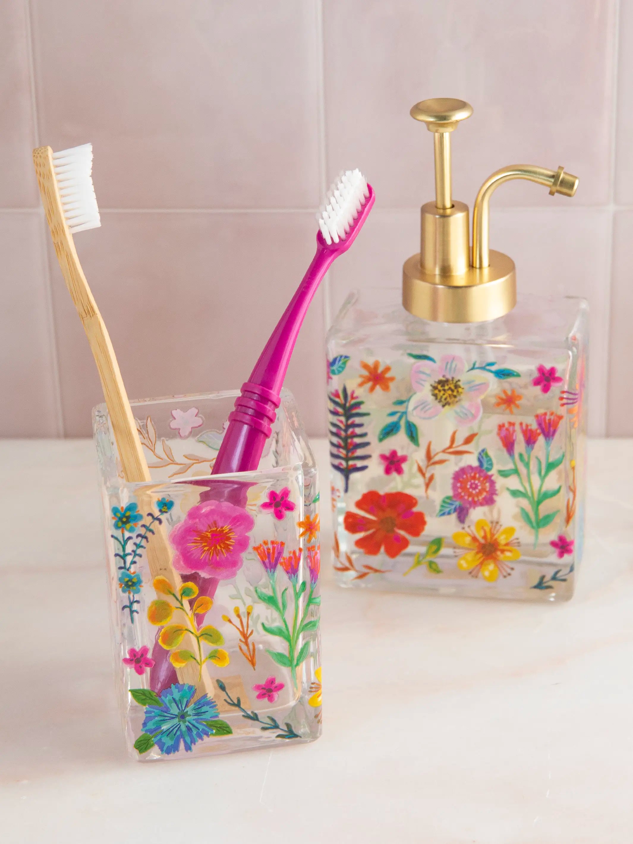Soap Dispenser - Floral