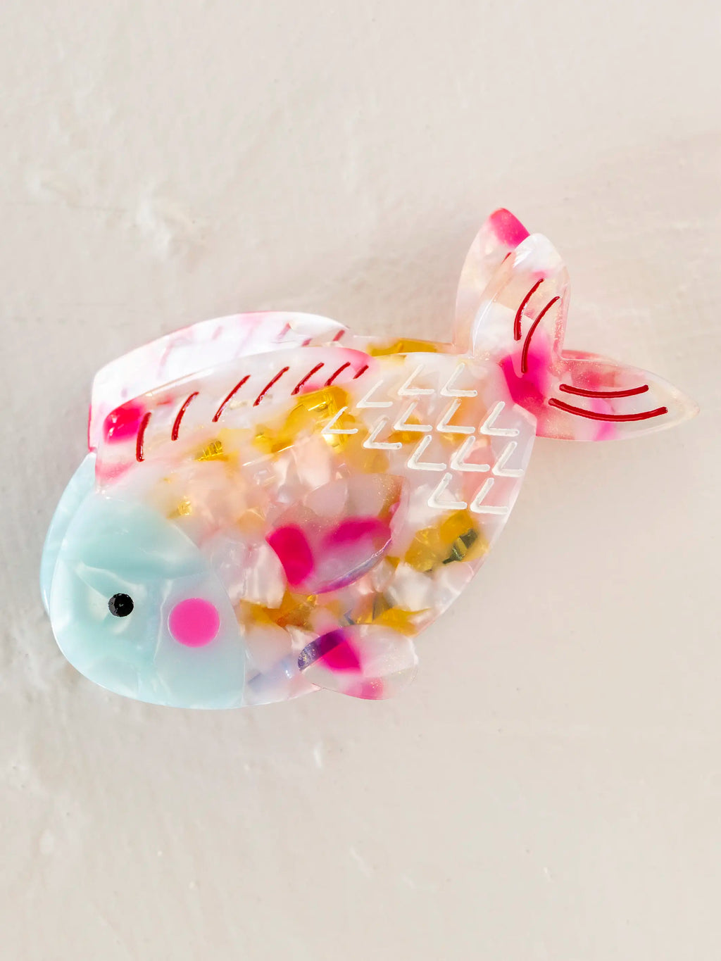 Icon Hair Claw - Pink Fish