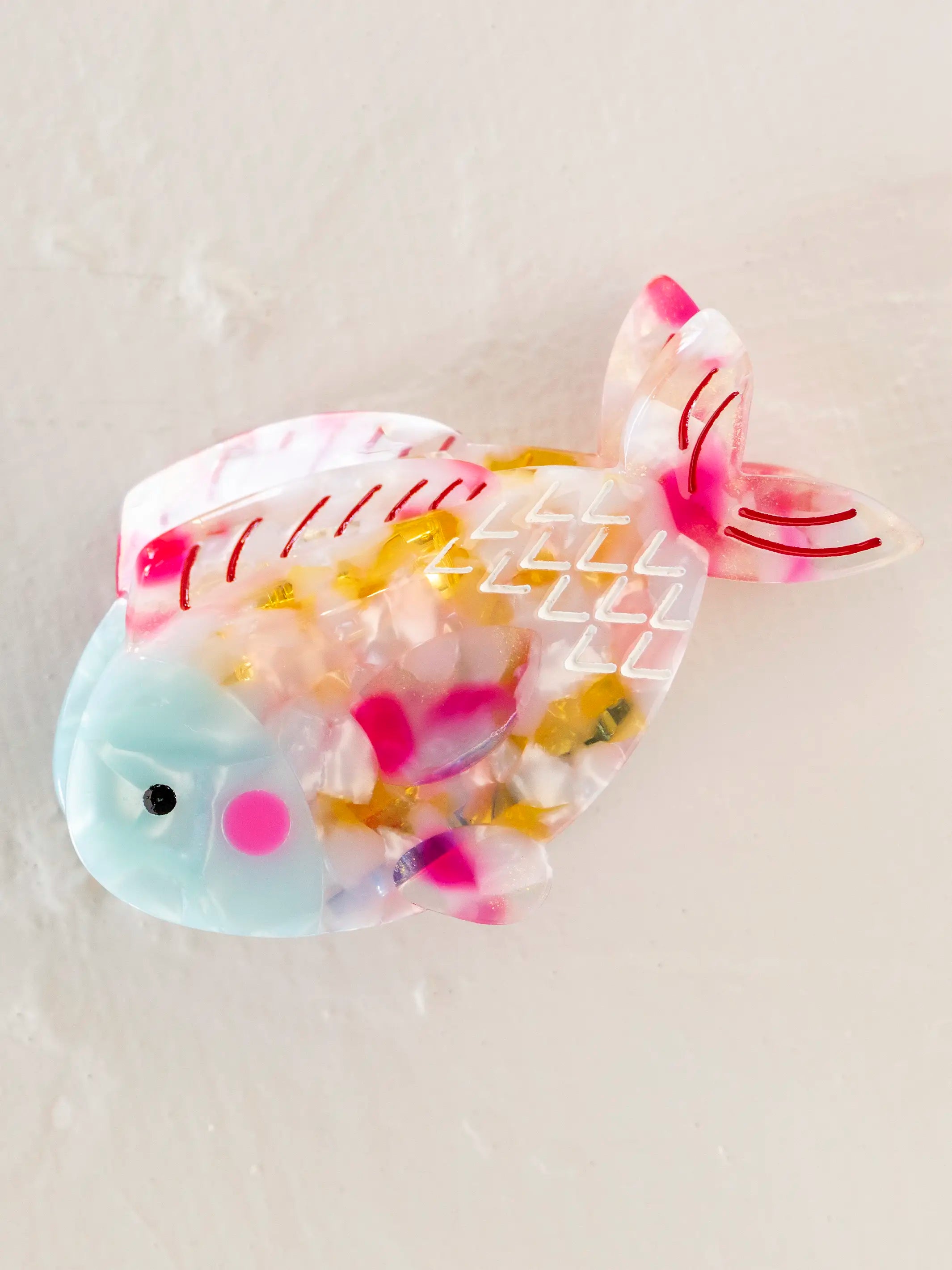 Icon Hair Claw - Pink Fish