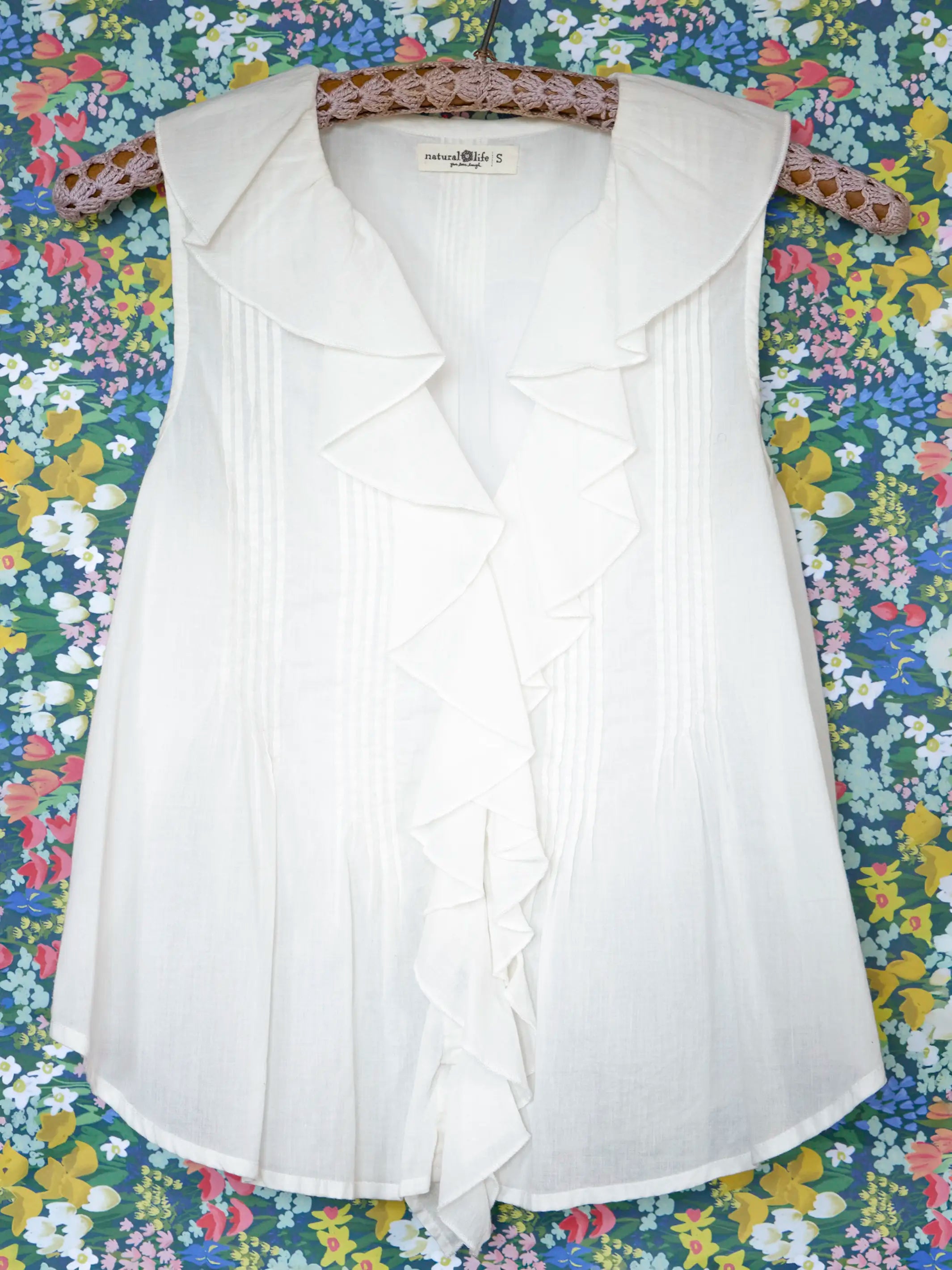 My Favorite Sleeveless Cotton Top - White