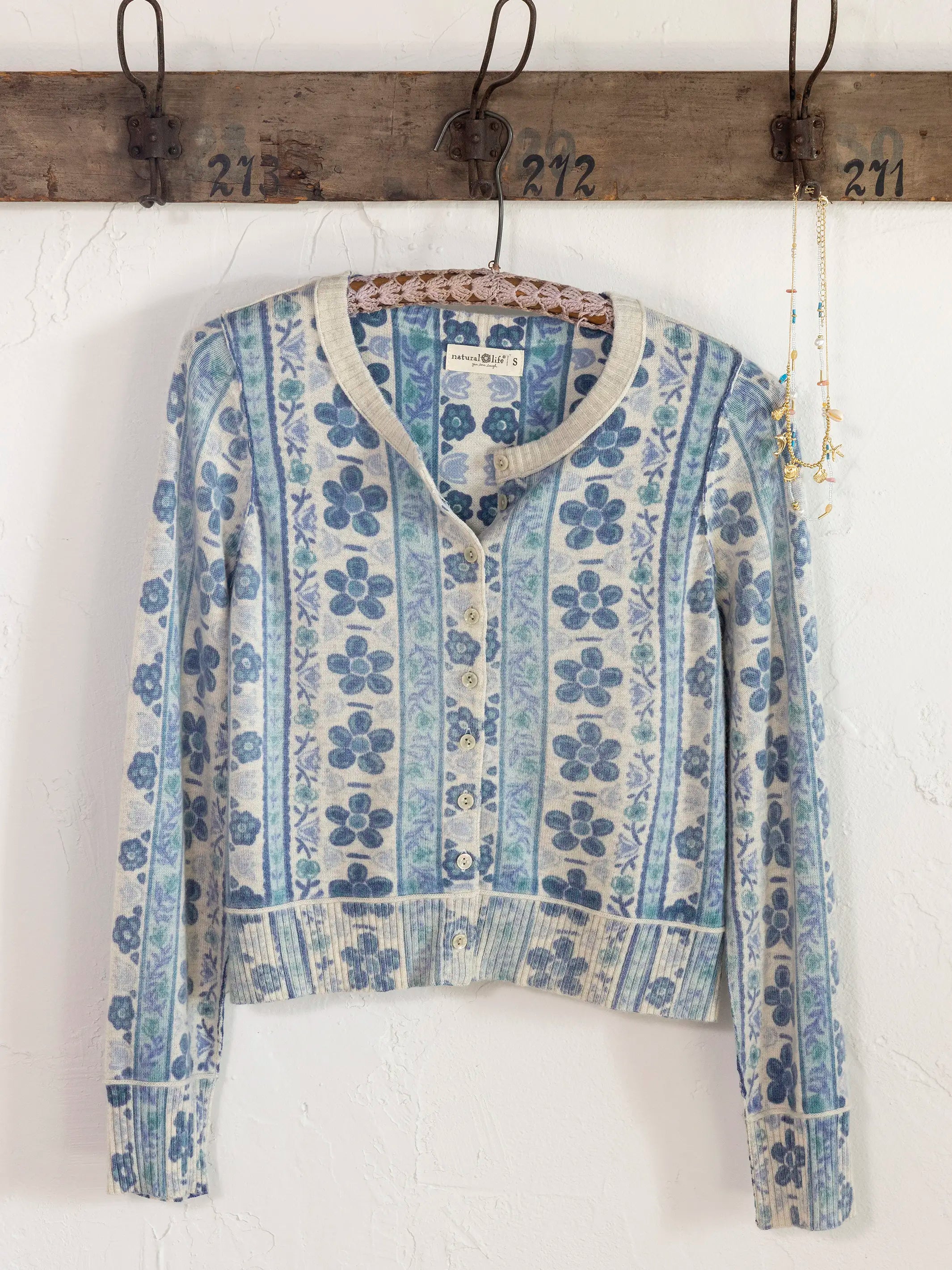 Your Everything Cardigan Sweater - Lima Stripe Light Grey