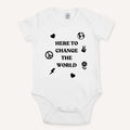 Here To Change The World Babygrow