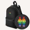 Holding Hands Embroidered Mini Backpack