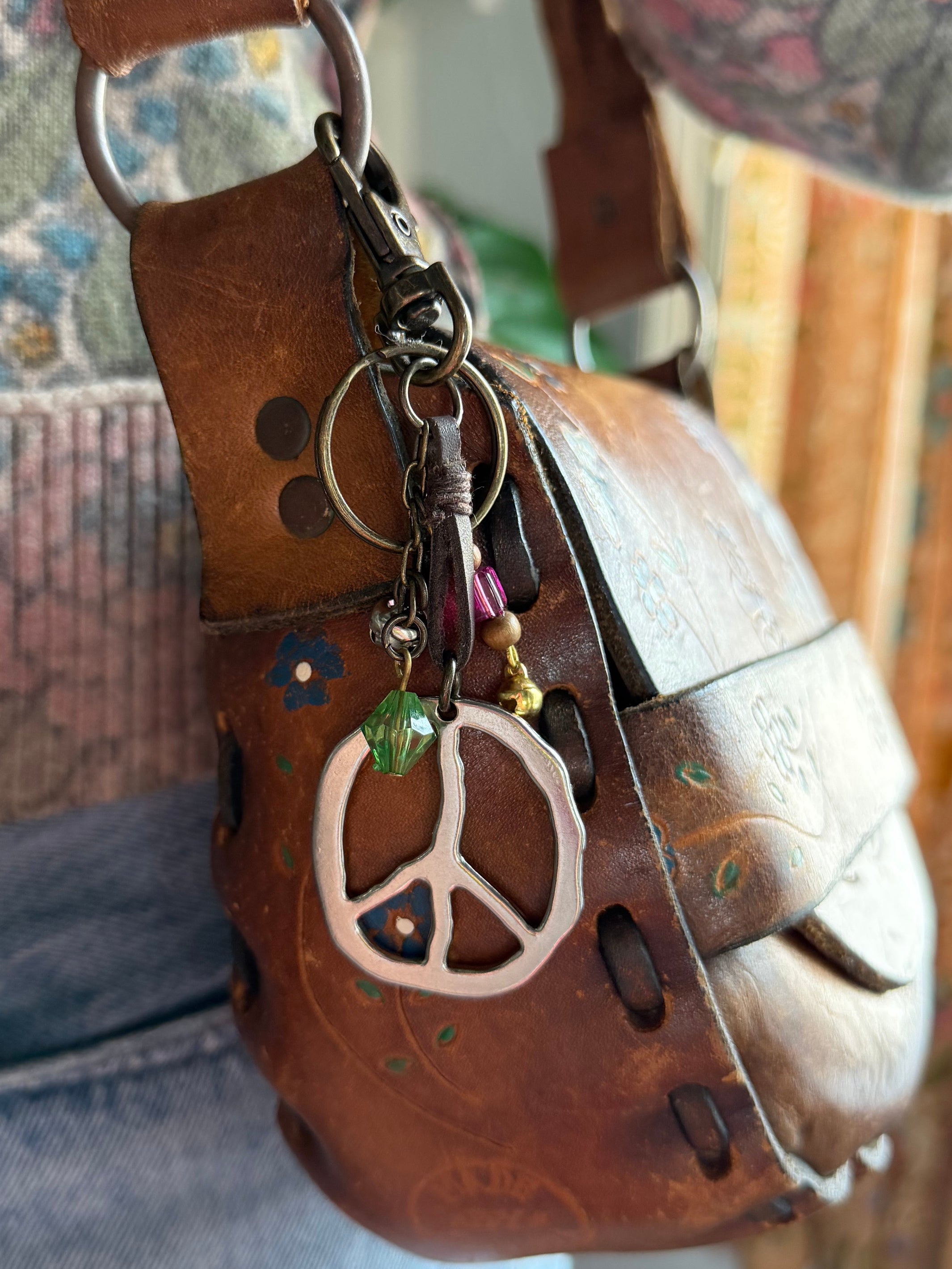 Peace Sign Keychain