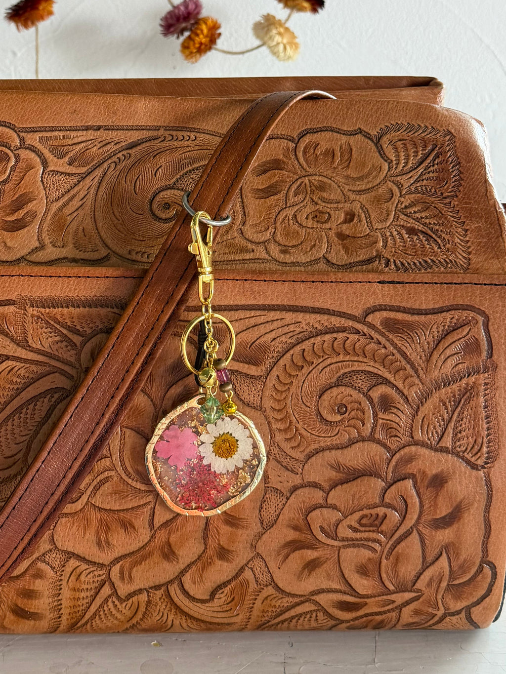Pressed Flower Keychain