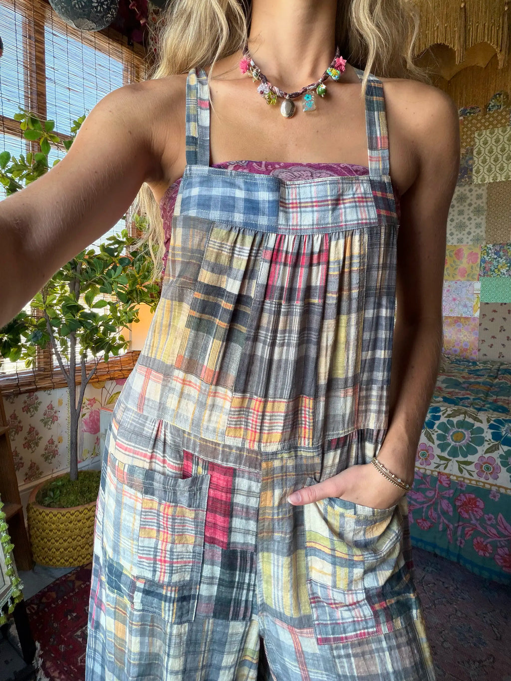 Dakota Tie Overall - Greenfield Madras Multi