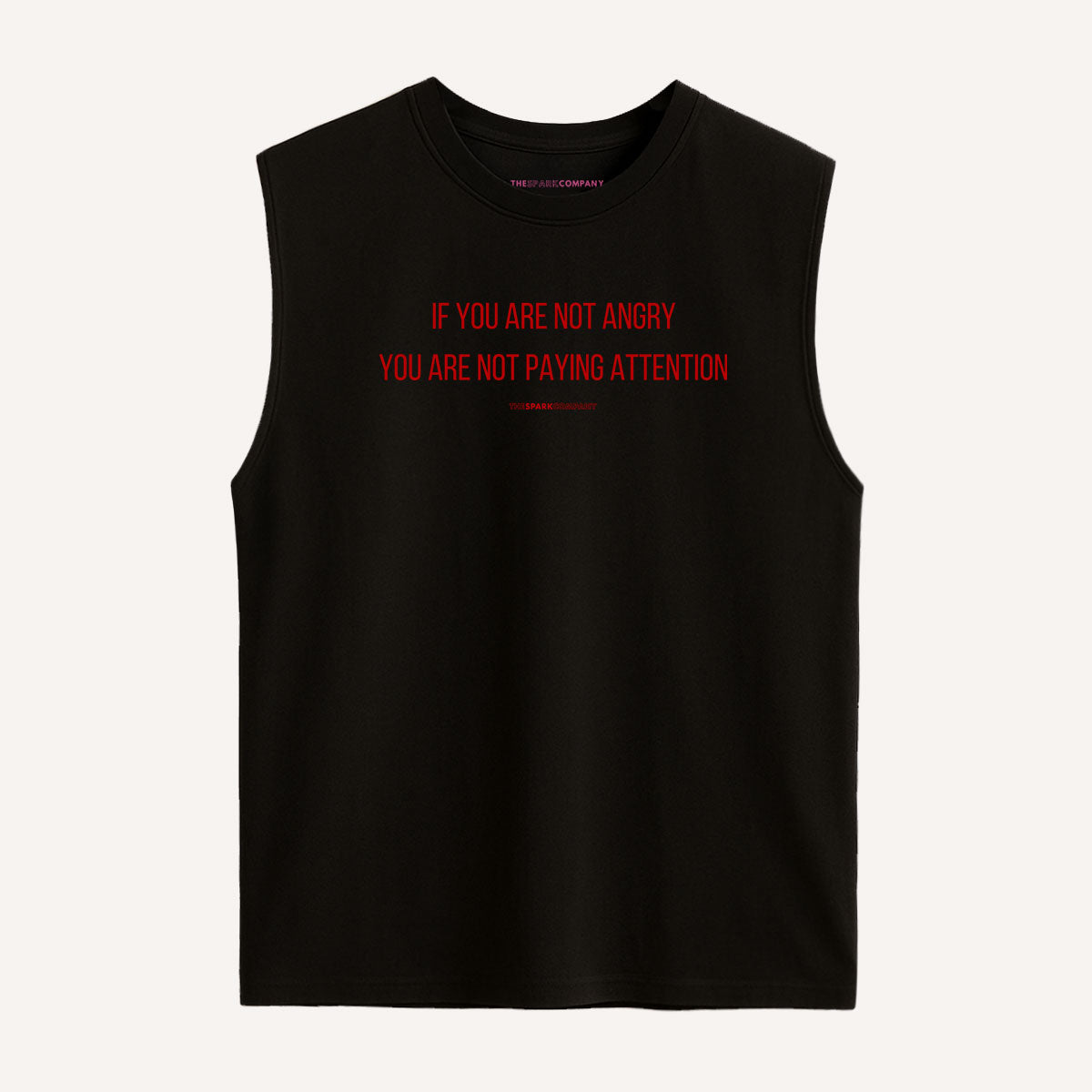 If You Are Not Angry You Are Not Paying Attention Sleeveless T-Shirt