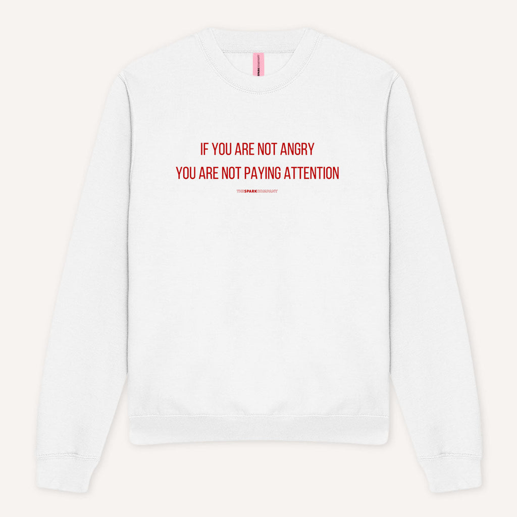 If You Are Not Angry You Are Not Paying Attention Sweatshirt