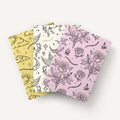 Illustrated Prints Notebooks (3 Pack)