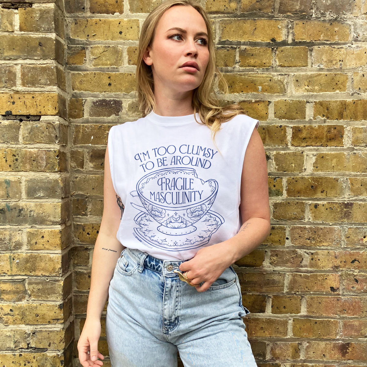 I'm Too Clumsy To Be Around Fragile Masculinity Sleeveless T-Shirt