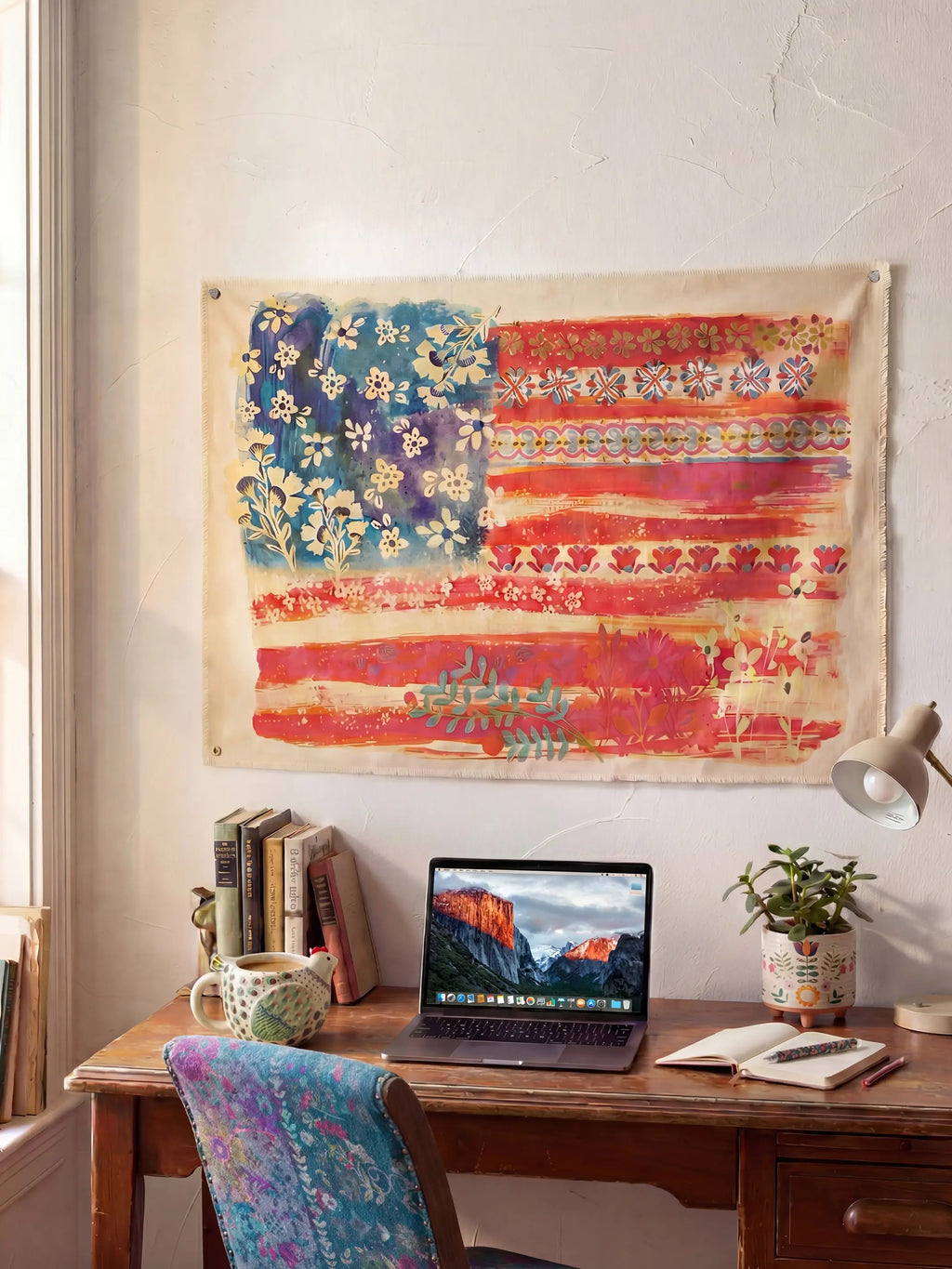Canvas Tapestry Wall Hanging - American Flag