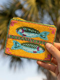Beaded Coin Purse - Fish