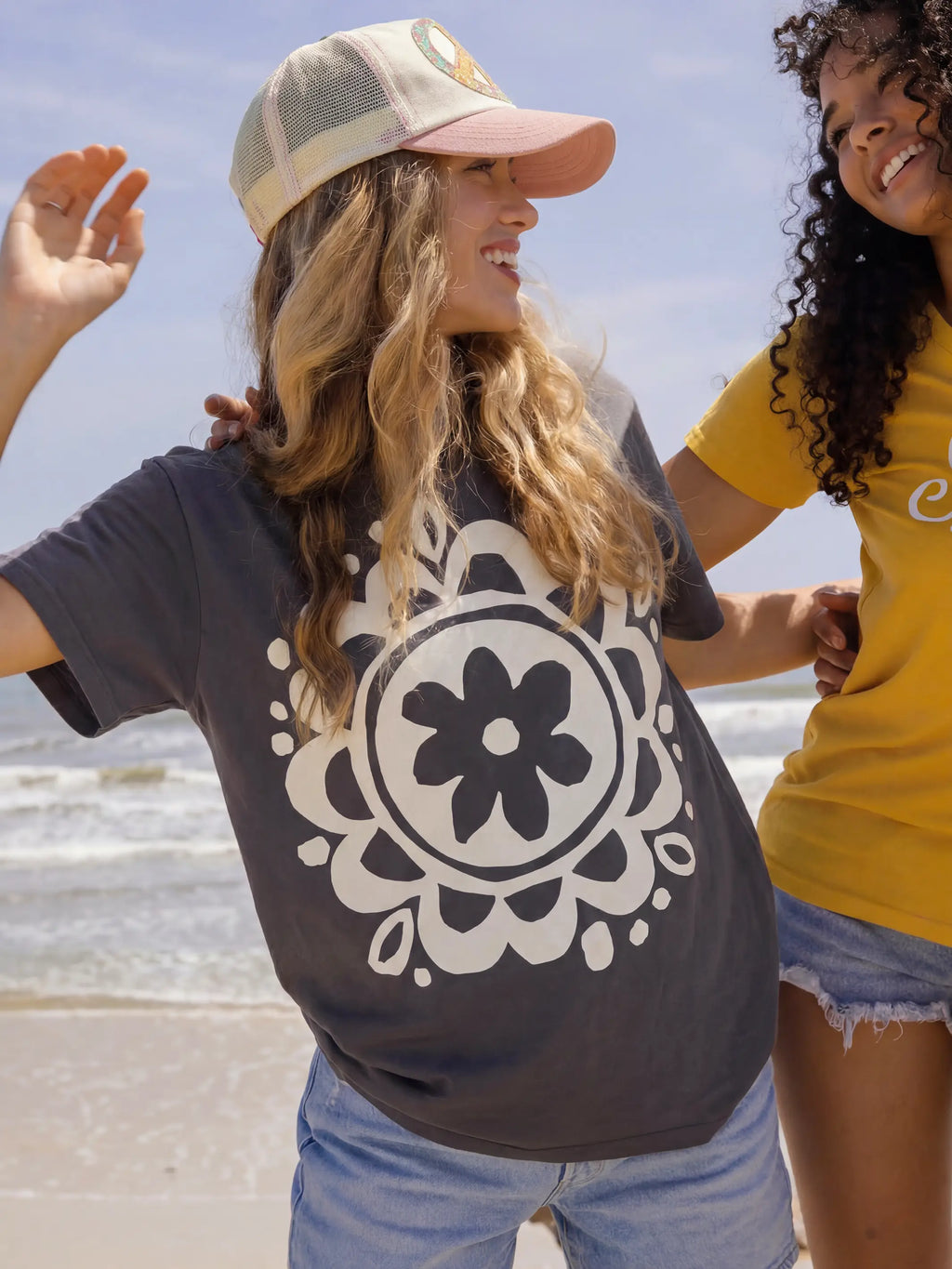 NL Logo Tee - Charcoal Boyfriend Fit