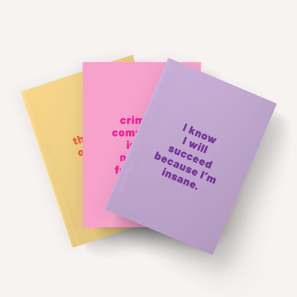 Insane Notebooks (3 Pack)