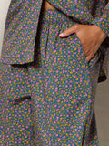 Mix & Match Cotton Pajama Pants - Mari Ditsy Navy