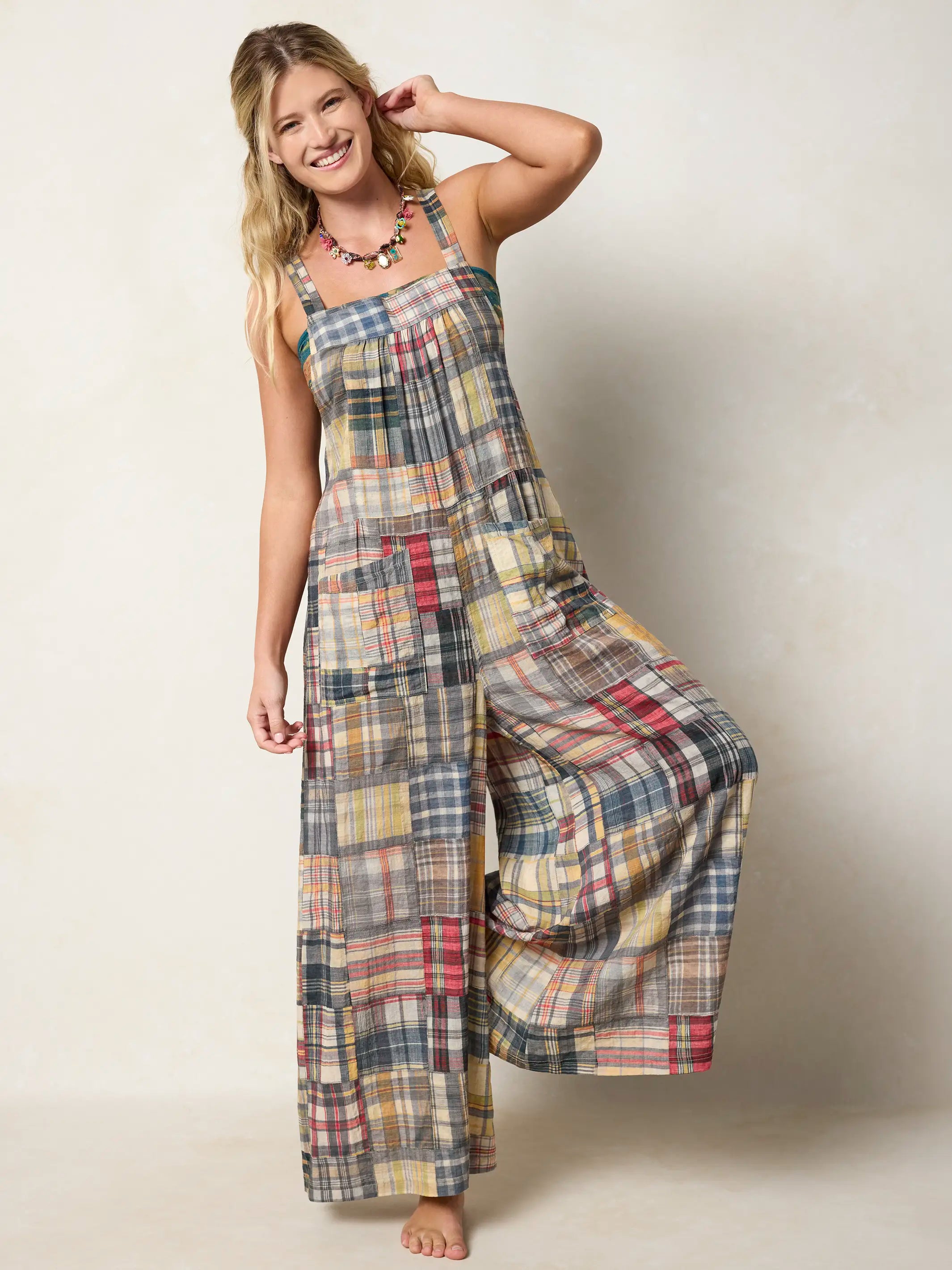 Dakota Tie Overall - Greenfield Madras Multi