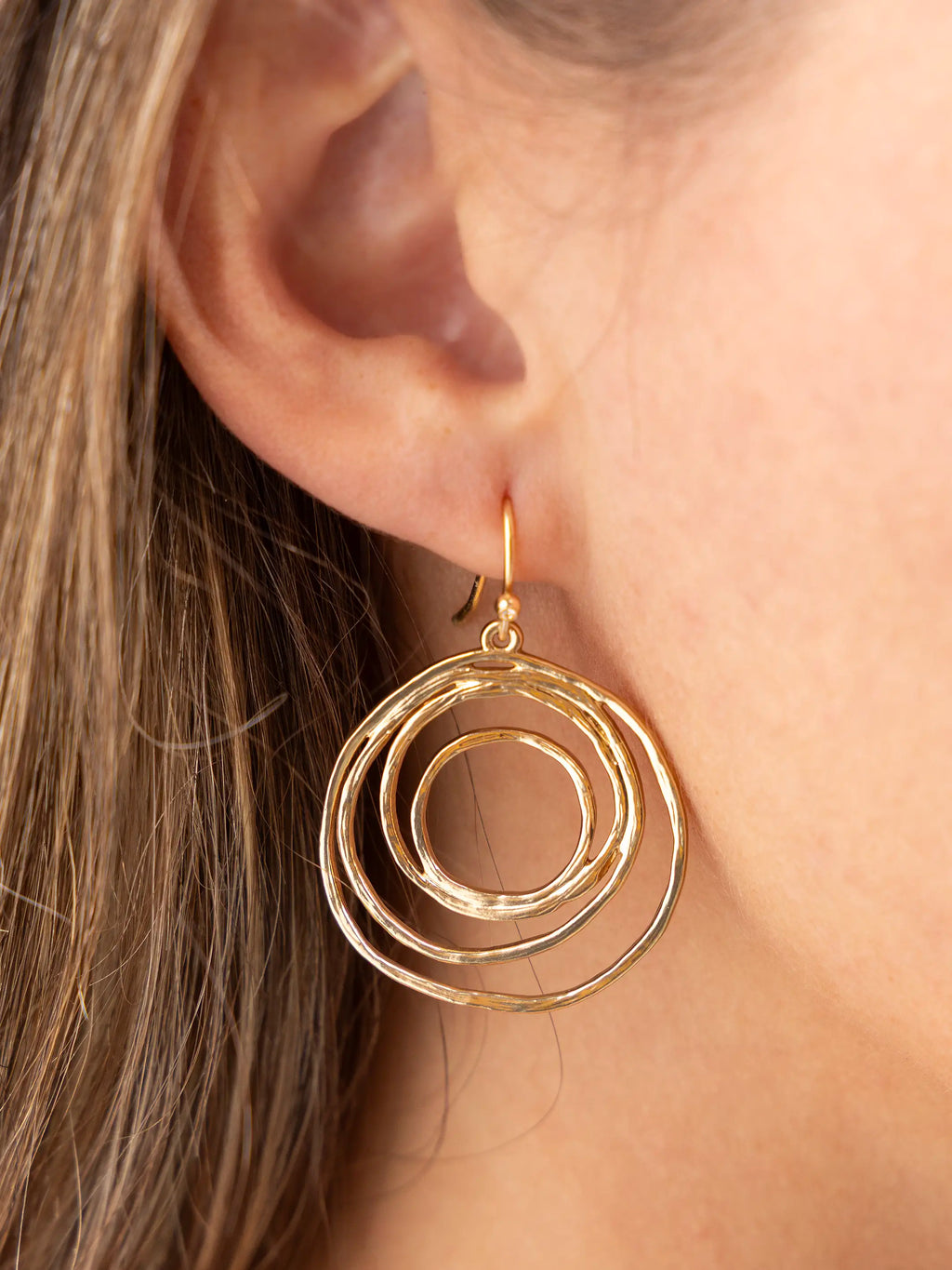 Spiral Gold Earrings