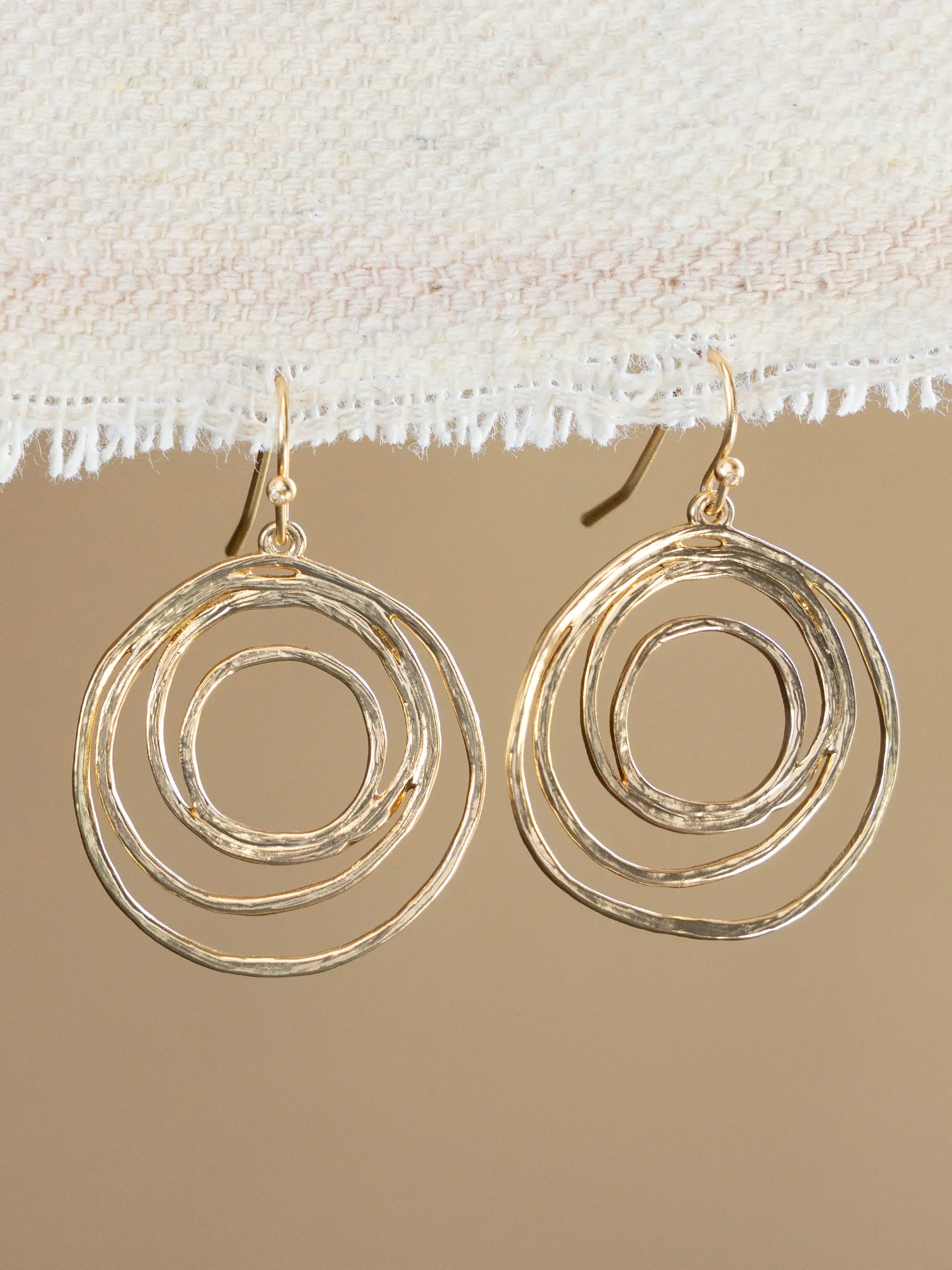 Spiral Gold Earrings