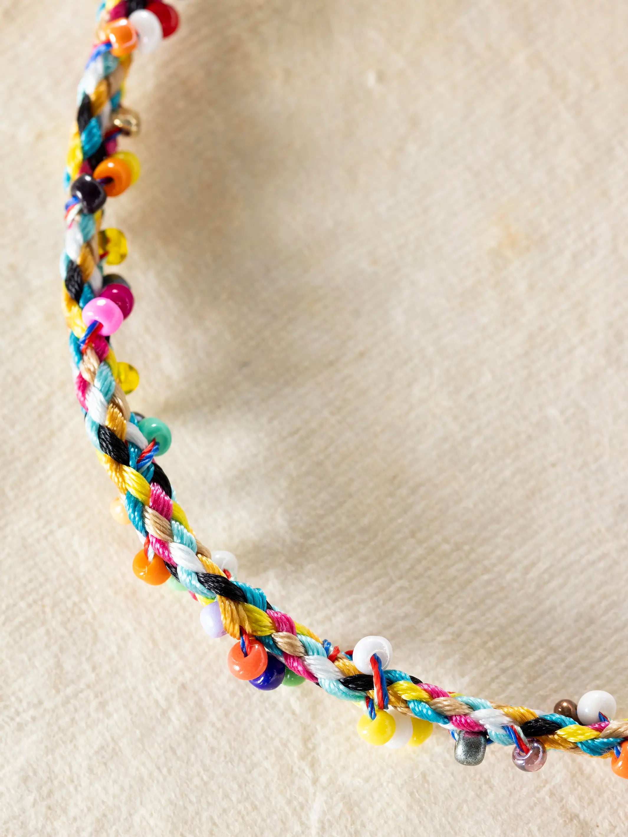 Boho Rainbow Beaded Anklet