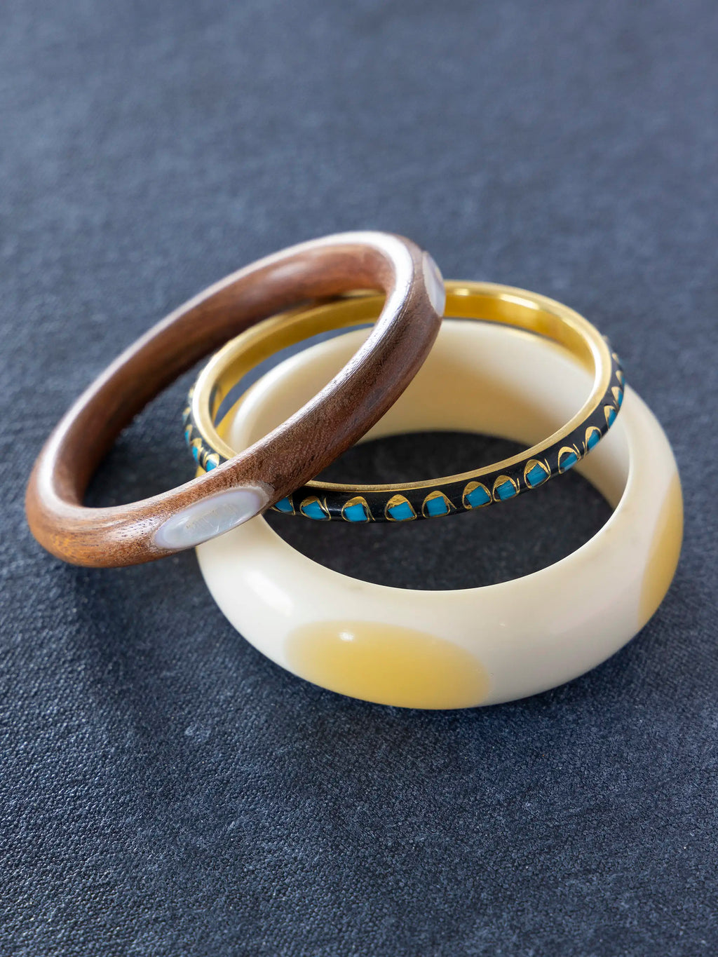 Earth & Ocean Bangle Stack