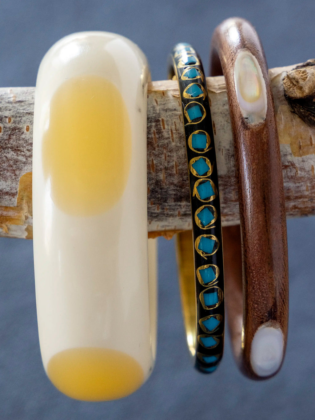 Earth & Ocean Bangle Stack