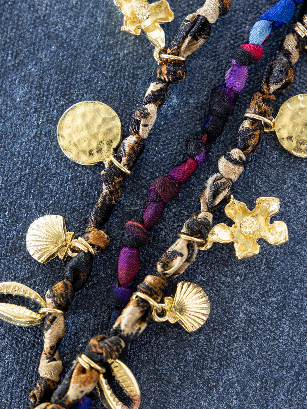 Happy Threads Charm Anklet